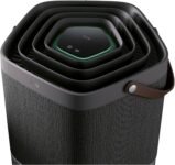 Purificador de aire AEG AX91-404DG – Filtro antibacteriano, Elimina el 99,9% de las bacterias del aire, hasta 92 m², App WiFi, Pantalla LED, Modo automático, Silencioso – Gris