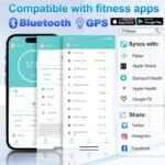 Báscula de Grasa Corporal y Muscular, Báscula Inteligente con Pantalla Grande, Báscula de Baño con App, 22 Medidas, Báscula de Peso Corporal Masa Muscular IMC, Alta Precisión, 180 kg