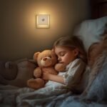 Luz Nocturna con Sensor de Movimiento, 2 Piezas Luz Nocturna Infantil Enchufe Regulable con 3 Modos, Brillo Ajustable para Habitación Infantil, Baño, Pasillo, Cocina, Escaleras
