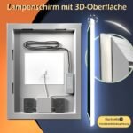 Espejo de baño LED, espejo de maquillaje de pared, inducción humana, Bluetooth, antivaho, impermeable IP44 + vertical y horizontal (80_x_100_cm)