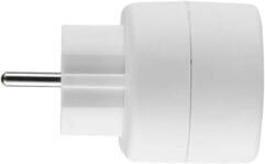 Electraline 55072, Adaptador Doble 2 Tomas, Enchufe Alemán, Regleta Schuko 2 Tomas, Blanco