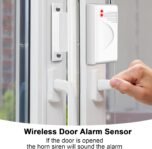 TOWODE Sistema de alarma inalámbrico para el hogar Kit antirrobo Sistema de alarma de seguridad con sirena de 115 dB, sensor de alarma de puerta, sensor de movimiento y control remoto