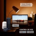 EXTRASTAR Bombilla Inteligente LED Alexa E27, 15W, 1400lm, Regulable Multicolor + Luz Cálida o Blanca, 16 Millones de Colores, Funciona con Alexa y Google Home, 1 Paquete