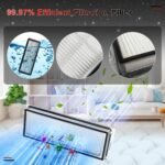 Accesorios Repuestos para Roborock QV 35A / QV 35S, 2 Cepillo principal, 4 Filtro HEPA, 6 Tela, 6 Bolsa para polvo, 6 Cepillo lateral