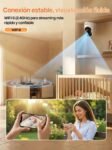 Tenda Cámara de Vigilancia WiFi Interior 2K, WiFi 6 360° para Bebés/Mascotas, Detección Humana AI de 3MP, Seguimiento de Movimiento, Visión Nocturna, Audio, No Requiere Suscripción