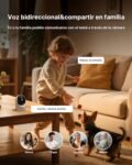 Tenda Cámara de Vigilancia WiFi Interior 2K, WiFi 6 360° para Bebés/Mascotas, Detección Humana AI de 3MP, Seguimiento de Movimiento, Visión Nocturna, Audio, No Requiere Suscripción