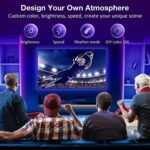 Vinmooog Tiras LED RGB, 5M, Tiras LED USB 5050 para Habitación con Mando a Distancia IR de 16 Colores y Controlador para TV, Fiesta, Bar y Pasillo (Energy A)