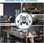 Echo Stand (4e/5.a generación), compatible con HomePod Mini Stand, soporte para altavoz de escritorio Alexa con forma de robot, adecuado para cocina, baño y dormitorio