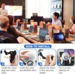 Echo Stand (4e/5.a generación), compatible con HomePod Mini Stand, soporte para altavoz de escritorio Alexa con forma de robot, adecuado para cocina, baño y dormitorio