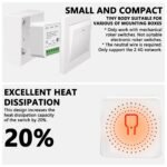 Interruptor inteligente WiFi de 4 piezas, interruptor inteligente Wifi Compatible con Alexa y Google Home, interruptores inteligentes con función de temporizador