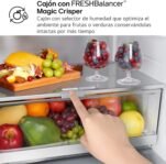 LG GBG5160CEV – Refrigerador combinado Instaview Door Cooling+, 6 pies, clasificación C, capacidad de 352 L, acero negro grafito