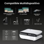 Mini Proyector 4K, Proyector Beamer H1 actualizado 2025