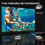 Mini Proyector 4K, Proyector Beamer H1 actualizado 2025