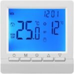 Termostato Digital programable para caldera de gas, termostato Digital para calefacción del hogar con bloqueo de seguridad y función anticongelante