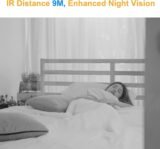 ANTELA Cámara de Vigilancia WiFi Interior 1080P, 2.4/5GHz, 355°/90° PTZ, Audio Bidireccional, Visión Nocturna IR, Detección de Movimiento, Compatible con Alexa/Google Home (4pcs)