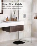RENPHO Báscula de baño digital, báscula de peso corporal de alta precisión con pantalla iluminada, graduación de 0,1 lb (50 g), tecnología Step-on, 180 kg/400 lb, negro, Core 1S
