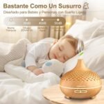 Máquina de aromaterapia con difusor de Aroma de 500ML con difusor humidificador de 14 LED Control remoto 4 temporizador 2 patrones de pulverización