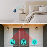 PHYSEN Sensor de Movimiento Inalámbrico con Alarma de Sonido, Timbre, Sensor de Movimiento para Tienda, Timbre Inalámbrico, 58 Tonos + 5 Volúmenes, para Entrada/Casa/Tienda/Oficina