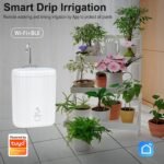 Sistema de Riego WiFi, Control por APP, Temporizador Inteligente, Kit de Riego por Goteo, 10 Boquillas para Jardín, Balcón, Interior, Compatible con Tuya