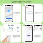 Sistema de Riego WiFi, Control por APP, Temporizador Inteligente, Kit de Riego por Goteo, 10 Boquillas para Jardín, Balcón, Interior, Compatible con Tuya
