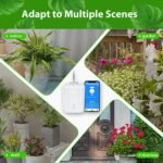 Sistema de Riego WiFi, Control por APP, Temporizador Inteligente, Kit de Riego por Goteo, 10 Boquillas para Jardín, Balcón, Interior, Compatible con Tuya