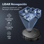 Ultenic Robot Aspirador 6000PA con Fregadero, LIDAR, Autonomía 150 Min, App y Voz para Suelos Duros y Alfombras – Ideal para Hogares con Mascotas