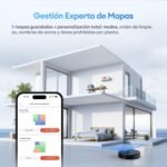 Ultenic Robot Aspirador 6000PA con Fregadero, LIDAR, Autonomía 150 Min, App y Voz para Suelos Duros y Alfombras – Ideal para Hogares con Mascotas