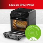 Ufesa Magister 12L Airfryer Freidora de aire sin aceite, 12 Programas, 1850W, Temporizador, Temperatura 200ºC, 6 Accesorios Incluidos, Sin BPA, Exclusivo de Amazon