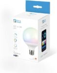 Garza Smart LED Bombilla Globo Inteligente Wifi G95, 11W (Equivalente a Incandescente 75W), E27, RGB+CCT, Regulable, Programable, Control por Voz y App, Alexa/Google, WiFi 2.4GHz