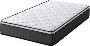 Colchón Zinus Hybrid 90 x 190 cm – Altura 25 cm – Colchón de muelles ensacados y viscoelástica – Firmeza media – Certificado Oeko-Tex