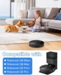Kit Accesorios Repuestos para Aspiradora Roborock Q5 Pro+/Q5 Pro/Q8 Max+/Q8 Max, 2 Cepillos Principales, 4 Filtros HEPA, 6 Paños de Limpieza, 6 Cepillos Laterales, Repuestos para Roborock