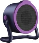 Ventilador de calefacción de 500 W – Calefacción pequeña para acampar | Calefacción giratoria de 360° para viajes, escritorio, autocaravana y hogar | Clima frío compacto, E