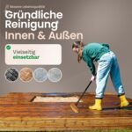 Cepillo de madera Novaliv con cerdas | Escoba roscada | Cepillo PPN | cepillo para pisos | Cepillo sin mango ideal para limpiar balcones, terrazas y jardines interiores