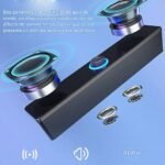 Barra de sonido para TV, barra de sonido de cine en casa, barra de sonido inalámbrica con graves profundos y amplificador de volumen para TV, escritorio, portátil, proyector