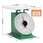 Tada Báscula industrial de cocina y alimentos con control de porciones de 220 libras de servicio pesado con plataforma de acero inoxidable