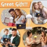 Luz nocturna de medusas de dibujos animados, carga de control de voz de luz nocturna de medusas inteligente LED, para decoración de cerdos (A)