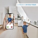 NIVIAN Cámara de Vigilancia Interior Domo 360°, WiFi 4MP Super HD, Detección Humana AI, Seguimiento Automático, Audio Bidireccional, Compatible con Alexa y Google Home