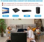 Mando a distancia universal para personas mayores con botones grandes, fácil de usar y configurar, mando a distancia universal para televisores y dispositivos IR con cable