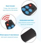 Mando a distancia universal para personas mayores con botones grandes, fácil de usar y configurar, mando a distancia universal para televisores y dispositivos IR con cable