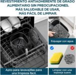 Midea Freidora de Aire 5L, Freidora de Aire con Ventana de Fácil Vista y Luz, Tecnología HeatXpress, 90% Menos Aceite, Ahorro de Energía y Tiempo con 7 Presets, Control Táctil, 1600W