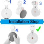 honecumi Soporte de pared para Google Nest Mini (2.ª generación) – Soporte de pared para Google Nest Mini Voice Assistant – Gestión de cables – Ahorro de espacio – Blanco elegante