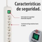 Brennenstuhl Regleta Eco-Line con 6 tomas (cable de 1,5 m, interruptor) blanco