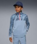 PUMA Tad ESS AOP Poly Half-Zip B Felpe dell’equipaggio Niños (Pack de 1)