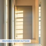 Nivian Cerradura Invisible Electrónica Inalámbrica – Cerradura Antivandálica con Mandos a Distancia, Doble Motor, Apertura y Cierre desde Interior y Exterior (Sin App)