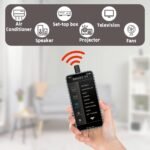 Foreverup Adaptador de Controlador de Teléfono para iOS Mini Control Remoto IR para Smartphone Control Remoto Universal para Teléfono Móvil IR para Aire Acondicionado/TV/DVD/STB