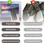 Foreverup Adaptador de Controlador de Teléfono para iOS Mini Control Remoto IR para Smartphone Control Remoto Universal para Teléfono Móvil IR para Aire Acondicionado/TV/DVD/STB