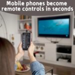 Foreverup Adaptador de Controlador de Teléfono para iOS Mini Control Remoto IR para Smartphone Control Remoto Universal para Teléfono Móvil IR para Aire Acondicionado/TV/DVD/STB