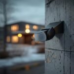 Maclean Energy MCE201B Moderno detector de movimiento por infrarrojos PIR Alcance de detección 12 m, Negro, IP65, Ahorro de energía