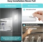 Luz de Armario, 3 Piezas Luz Nocturna de 15 cm con Sensor de Movimiento, 6500 K USB Recargable LED Gabinete para Gabinete, Cocina, Escaleras, Pasillo, Sótano, Garaje – Blanco Frío