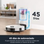 Eureka NERE10s Robot Aspirador y Fregona Autovaciante, Robot Aspirador con Estación, Autonomía 180 min Robot Aspirador con 4000 Pa, Detección Obstáculos Navegación LiDAR, para